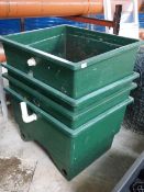 Four Fiberglass Storage Tanks 900x700x800mm