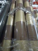 Nine Rolls of Brown with Gold Broad Stripe Vinyl Wallpaper