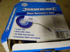 Silverline Steel 50M Tape Measure