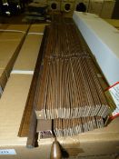 *Eight 25mm Basswood Venetian Blinds 76.5cm by 107cm