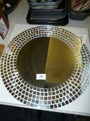 Circular Mosaic Mirror