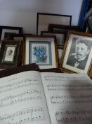 Quantity of Theatrical Photographs, 3D PIctures and Sheet Music