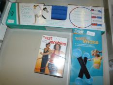 Cardio Core Hoop, Toning Sticks and Two Fitness DVD's