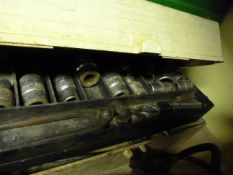 Plastic Toolbox Containing Various Sockets, Spanners, Etc