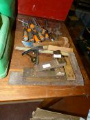 Woodworking Chisels, Spoke Planes and Assorted Set Squares