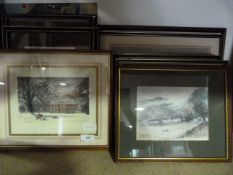 Sixteen Assorted Framed Prints