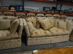 Traditional Style Fine Quality Drop End Three Piece Suite Comprising of Two Seat Settee, Two