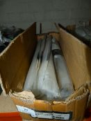 *Box Containing Nine Brushed Stainless Steel Bar Handles