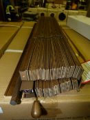 *Fourteen Boxes Containing 4 25mm Basswood Venetian Blinds 61.5cmx157cm