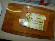 Three Bamboo Chopping Boards