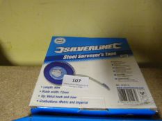Silverline Steel 50M Tape Measure