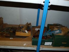 Three Boxes Containing Assorted Joiners and Other Hand Tools Including; Saws, Mallets, Etc