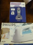 BT Phone and a Philips Iron