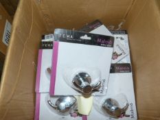 *Two Cartons Containing Malmo Robe Hooks in Chrome