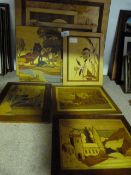 Assorted Carved and Inlaid Pictures
