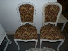 Shabby Chic Style Tapestry Chairs