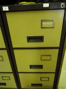 Coffee and Cream Four Drawer Foolscap Filing Cabinet