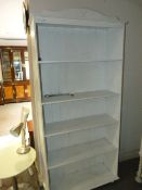 Shabby Chic Painted Open Fronted Bookcase