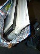 Five Picture Frames and Blank Canvases