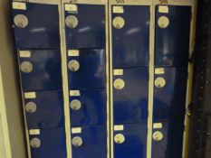 Two Double Banks of Lockers