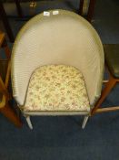 Lloyd Loom Style Commode Chair