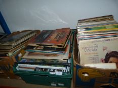 Box Containing LP Records