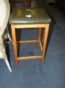 High Seat Kitchen Stool on Beech Frame