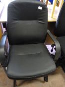 Fo Leather Tubular Reception Chair