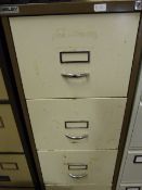 Coffee and Cream Four Drawer Foolscap Filing Cabinet