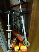 *Nine Red Rechargeable Flyer Scooters