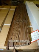 *Nineteen 25mm Basswood Venetian Blinds Size; 61.5cm by 157cm