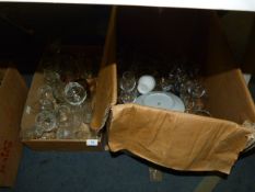 Assorted Glassware Including Continental Beer Glasses, Etc