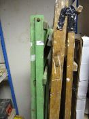 Two Sets of Wooden Step Ladders