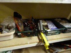 Four Baskets Containing Assorted DIY Tools, Ironmongery, Etc