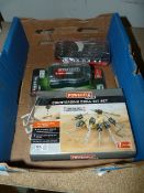 Box Containing Two Drill Bit Sets and a Set of Countersink Drill Bits