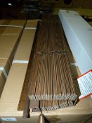 *Twenty Four 25mm Basswood Venetian Blinds Size; 76.5cm by 107cm