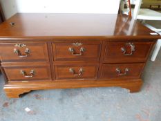 Fine Quality Reproduction TV Stand on Bracket Feet