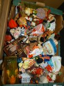 Box of Decorative Costume Dolls