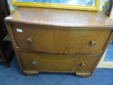 Oak Chest of Two Drawers