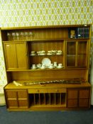Nathan Teak Wall Unit with Illuminated Display