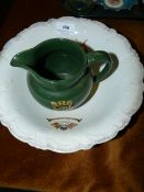 Commemorative Bowl and a Wade Water Jug