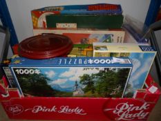 Box of Assorted Jigsaw Puzzles