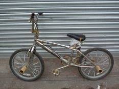 Boy's Saxon BMX Style Chrome Cycle