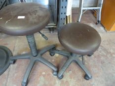 Two Gas Lift Beauticians Stools