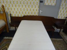 Stag Headboard with Integral Bedside Cabinet to Fit Double Beds