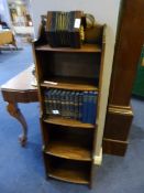 Oak Graduated Bookcase