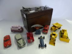 Box of Dinky Toys, Etc