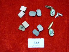 Box Containing Assorted Cufflinks