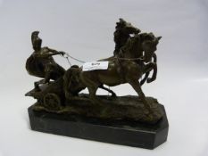 Bronze Figure of Perseus Driving His Chariot