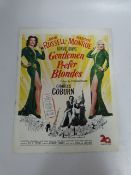 Booklet of Movies Frontage Depicting Jane Russell and Marilyn Monroe 